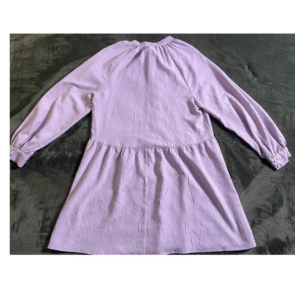 H&M Purple long sleeve dress SZ Small - Picture 4 of 8